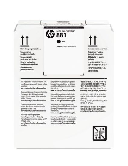 Picture of HP 881 5-liter Black Latex Ink Cartridge for HP Latex 1500, 3200 - CR334A
