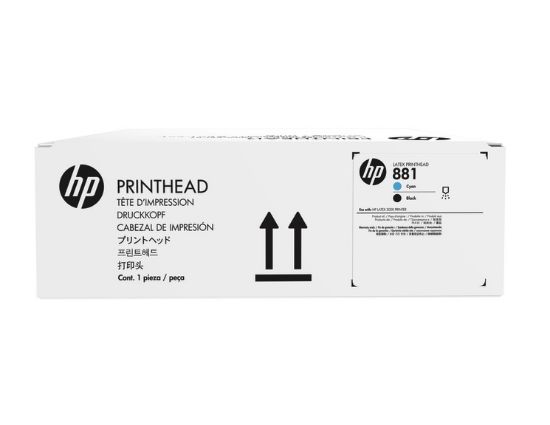 Picture of HP 881 Cyan/Black Latex Printhead for HP Latex 1500, 3200, 3600 - CR328A