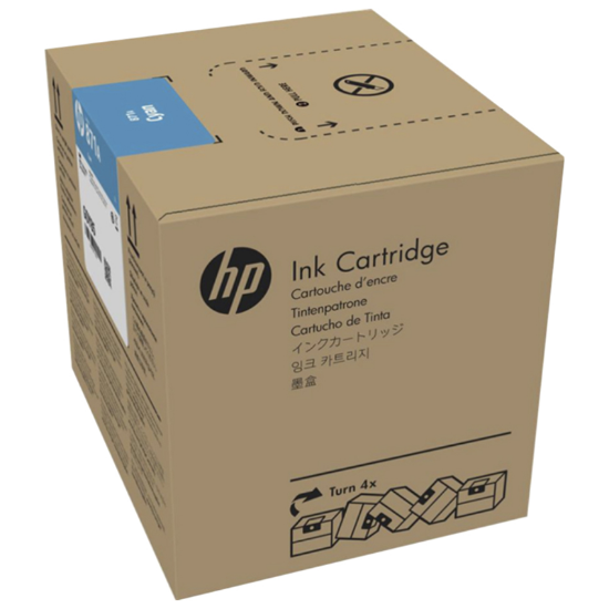 Picture of HP 871B 3L Cyan Latex Ink Cartridge For HP Latex 570 Printer - G0Y79B