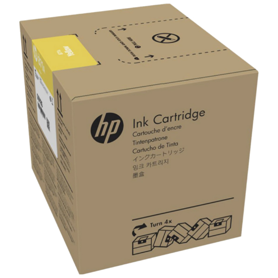 Picture of HP 871B 3L Yellow Latex Ink Cartridge For HP Latex 570 Printer - G0Y81B