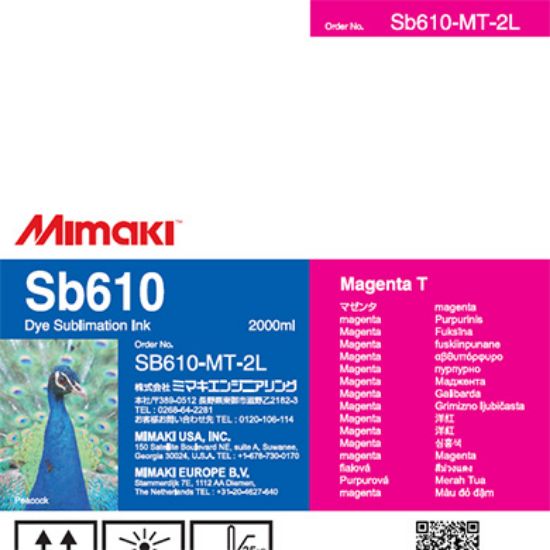 Picture of Sb610 2 Liter Dye sublimation ink pack Magenta T