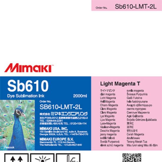 Picture of Sb610 2 Liter Dye sublimation ink pack Light Magenta T