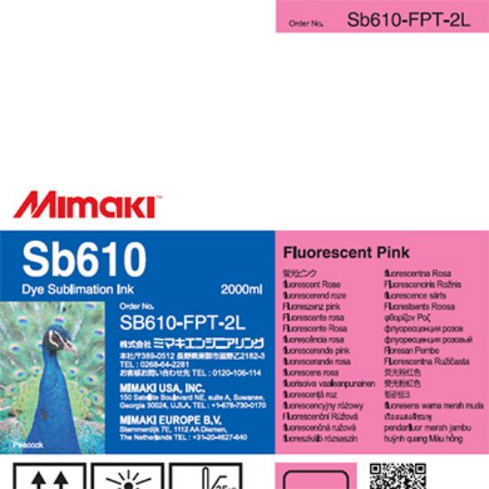 Picture of Sb610 2 Liter Dye sublimation ink pack Fluorescent Pink T