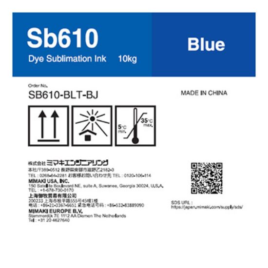 Picture of Sb610 10 Liter Dye sublimation ink tank Blue T