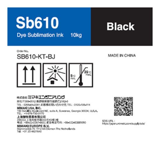 Picture of Sb610 10 Liter Dye sublimation ink tank Black T