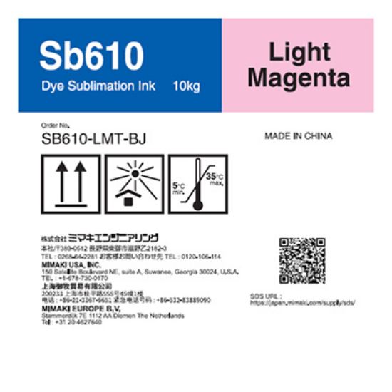 Picture of Sb610 10 Liter Dye sublimation ink tank Light Magenta T