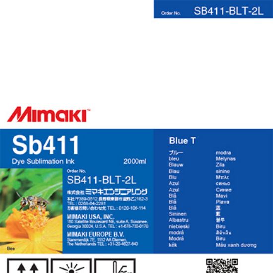Picture of Sb411 2 Liter Dye sublimation ink pack Blue T
