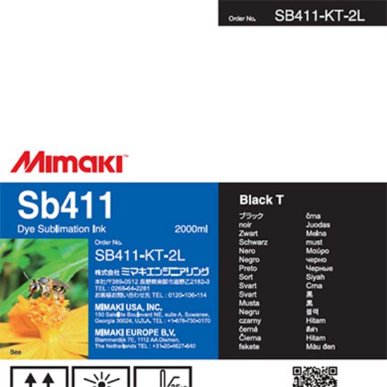 Picture of Sb411 2 Liter Dye sublimation ink pack Black T