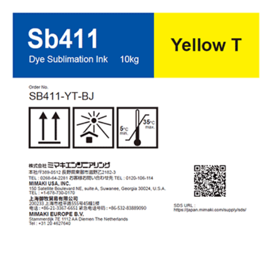 Picture of Sb411 10 Liter Dye sublimation ink bottle Yellow T