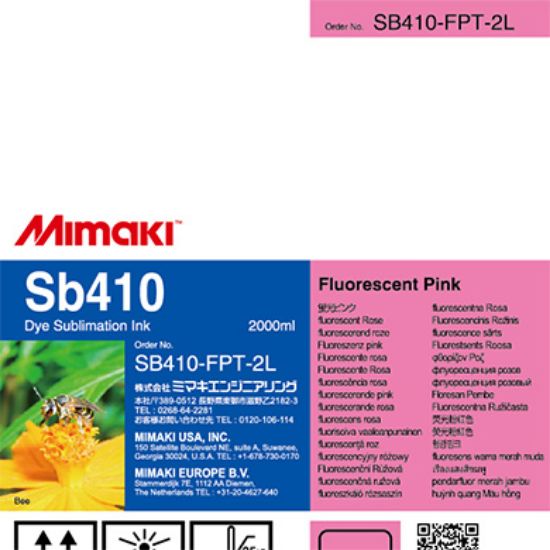 Picture of Sb410 2 Liter Dye sublimation ink pack Fluorescent Pink T